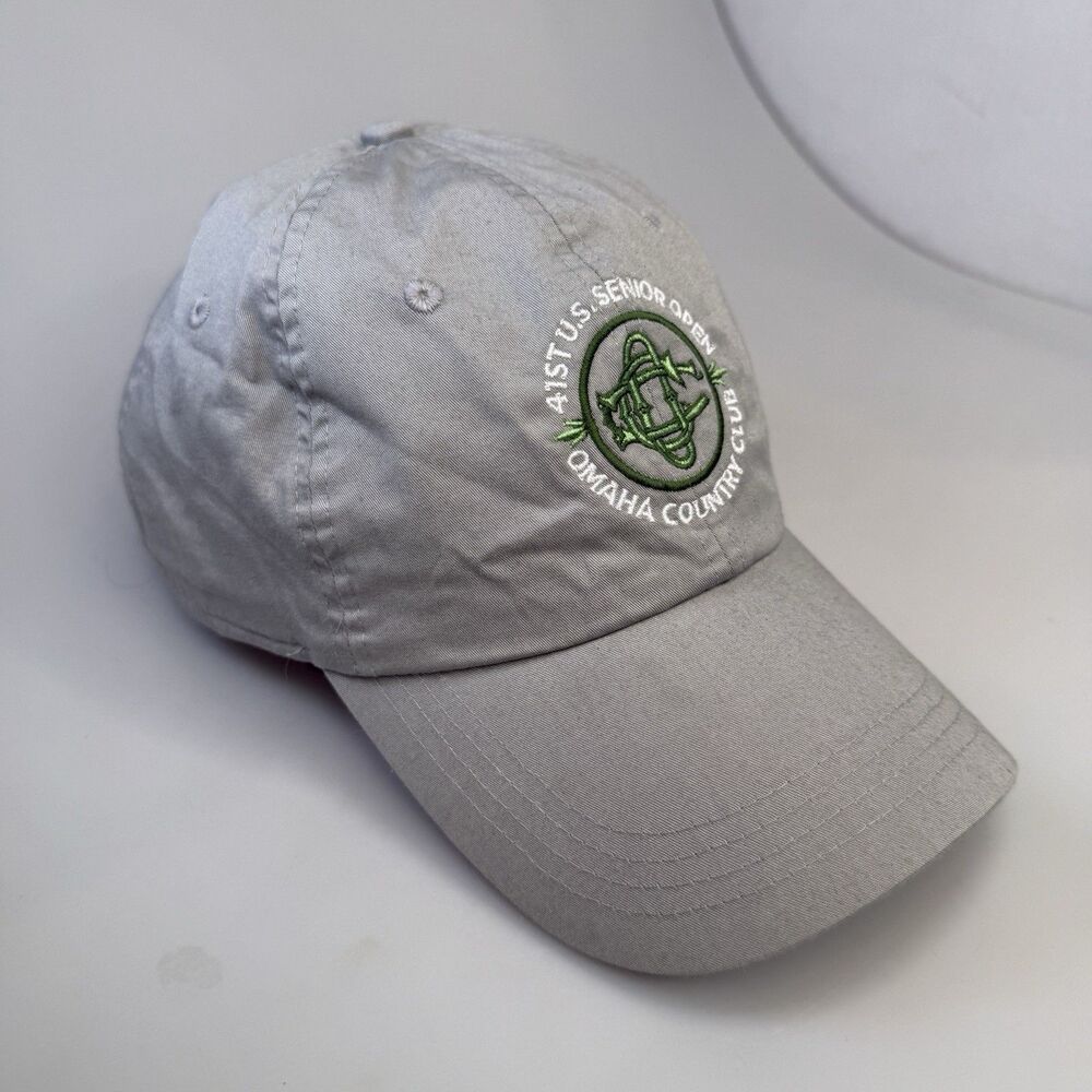 41st Senior Open Omaha C.C. Ahead Cap Lightweight Strapback Hook&Loop EUC - Picture 4 of 10